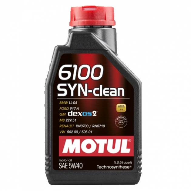 MOTUL 6100 syn-clean 5w-40 1 л 107941